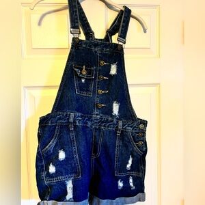 Jean Short Overalls